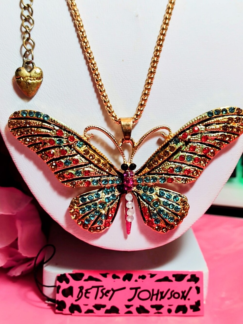 Betsey Johnson Gold-tone Butterfly Necklace